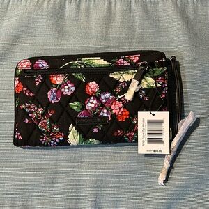 Vera Bradley Wristlet-NWT Berry design with 6 card holder and exterior pocket.